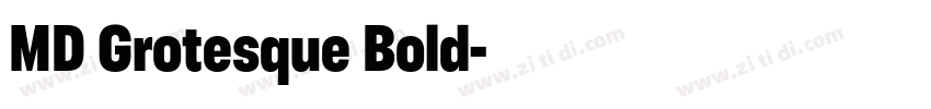 MD Grotesque Bold字体转换